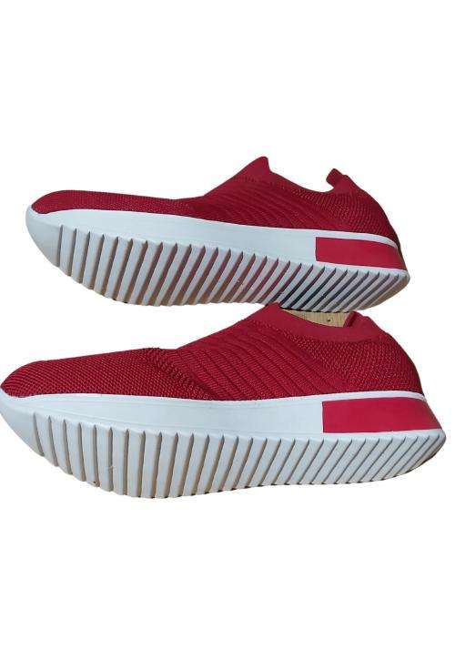 Red and White Sneakers Size 7