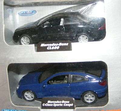 SALE!!!! 1:43 WELLY MERCEDES-BENZ DUO (CL600 & C-CLASS SPORTS COUPE)