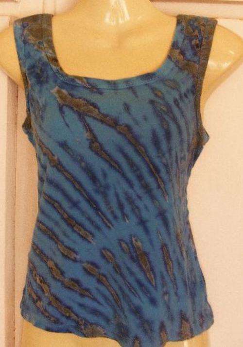 SALE!!!! GORGEOUS BLUE TIE-DYE VEST (M)