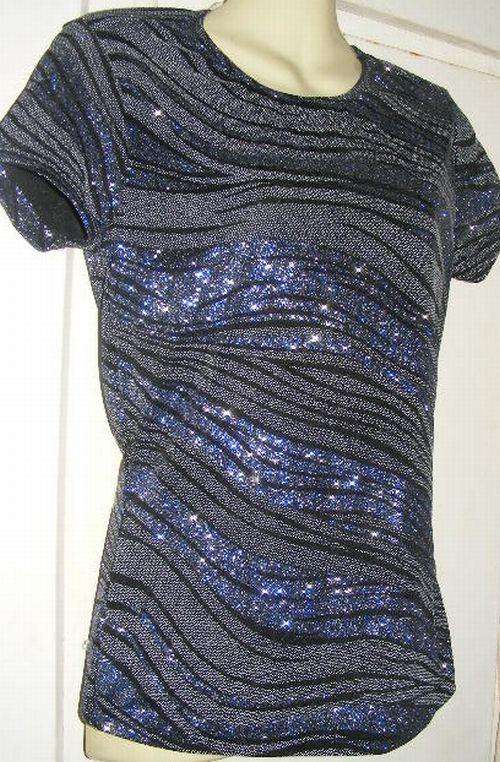 SALE!!!! GORGEOUS BLACK/SILVER GLITTER TOP (M)