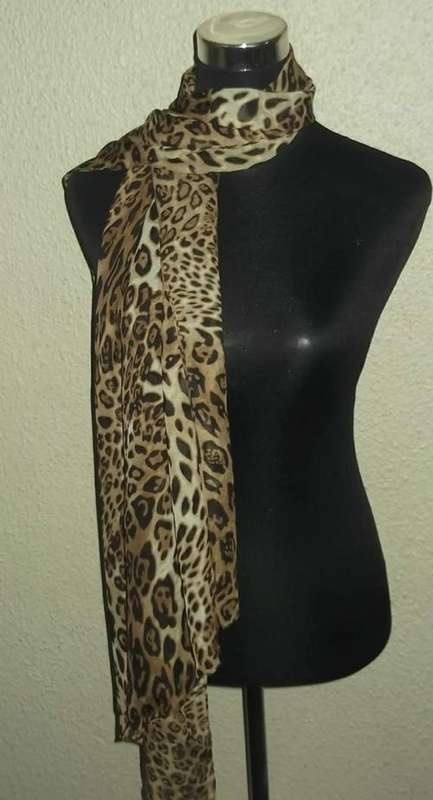 Scarf - Leopard Brown/Camel