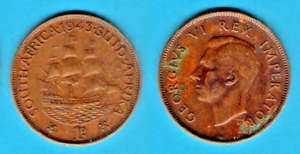 1D PENNY 1943 SOUTH AFRICAN COLLECTORS COIN