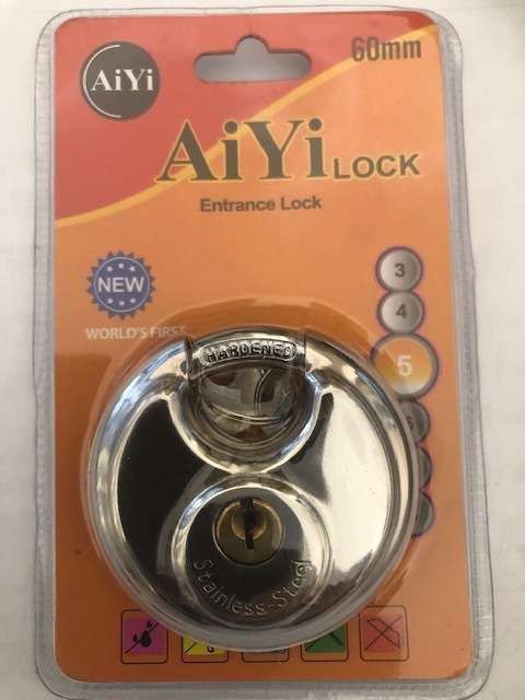 DISC LOCK 60mm STAINLESS STEEL