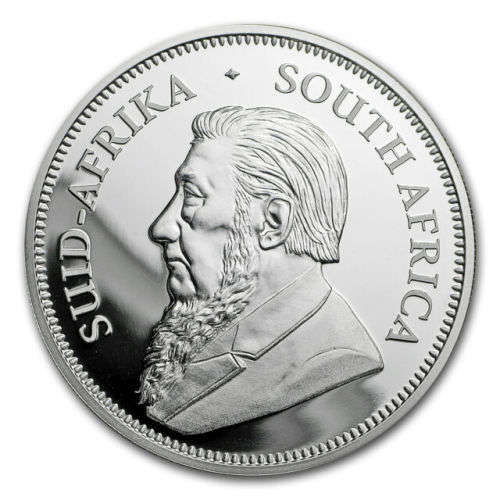 KRUGERRAND 1 OZ SILVER 2017 FIRST YEAR OF ISSUE ENCAPSULATED WITH COA AND POUCH