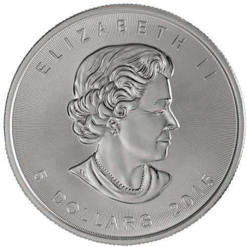CANADIAN MAPLE LEAF 1 OUNCE COIN 2017 SILVER FINENESS .9999
