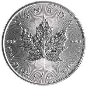 CANADIAN MAPLE LEAF 1 OUNCE COIN 2016 SILVER FINENESS .9999 UNCIRCULATED