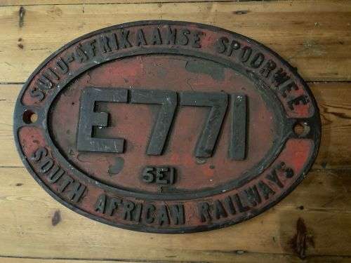 TRAIN PLAQUE COLLECTORS ITEM SOLID BRONZE DONT MISS OUT