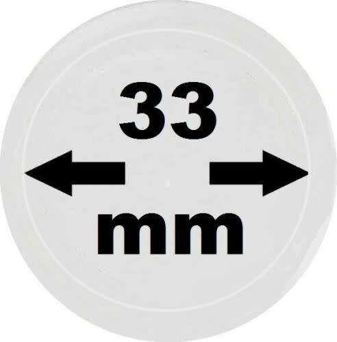 33mm COIN CAPSULES 33 mm FOR ONE OUNCE GOLD KRUGERRAND