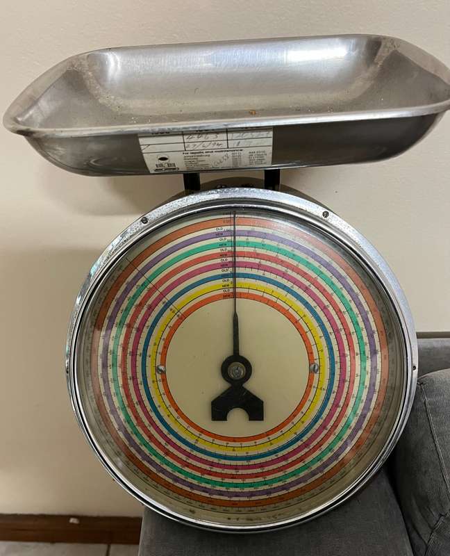 VINTAGE COIN SCALE