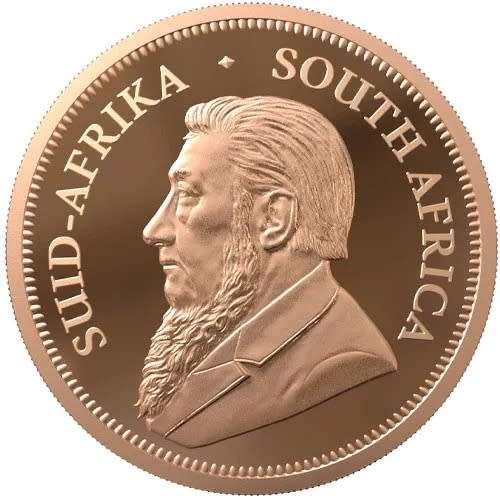 GOLD KRUGERRAND TENTH OUNCE (1/10) 2025 IN A CAPSULE
