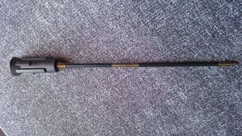 Cleaning rod - pistol or revolver - rotating handle