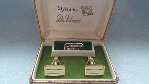Cufflinks styled by Da Vinci - 22ct Hardgold Clad Untarnishable