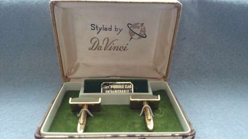 Cufflinks styled by Da Vinci - 22ct Hardgold Clad Untarnishable