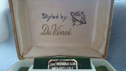 Cufflinks styled by Da Vinci - 22ct Hardgold Clad Untarnishable