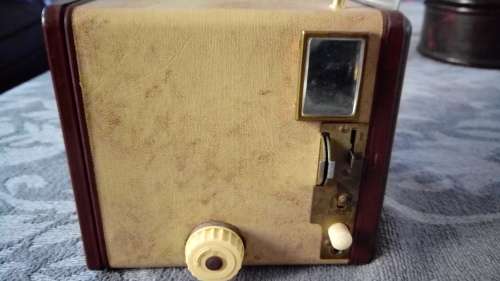 Brownie Flash IV camera - Made in England by Kodak Limited London with flash holder