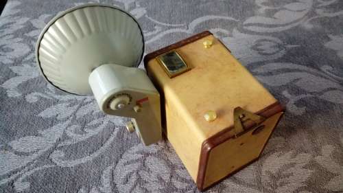 Brownie Flash IV camera - Made in England by Kodak Limited London with flash holder