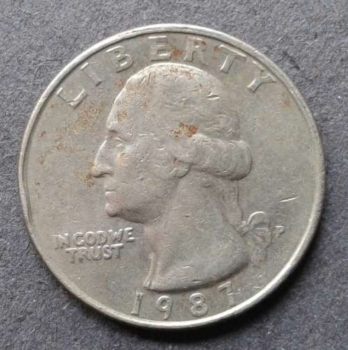 1987 USA 1/4 DOLLAR