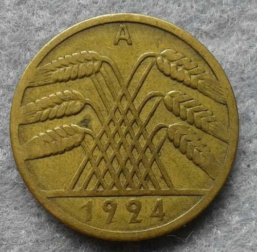 1924 DEUTSCHES REICH 10 RENTEPFENNIG (A)