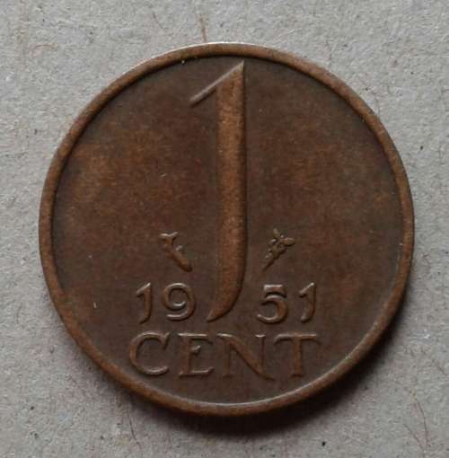 1951 netherlands 1 cent
