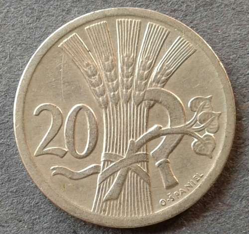 1924 CESKOSLOVENSKA 20 HALERU