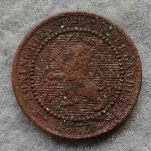 1877 NETHERLANDS 1 CENT