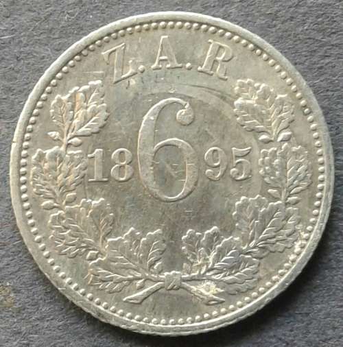 1895 ZAR 6 PENCE