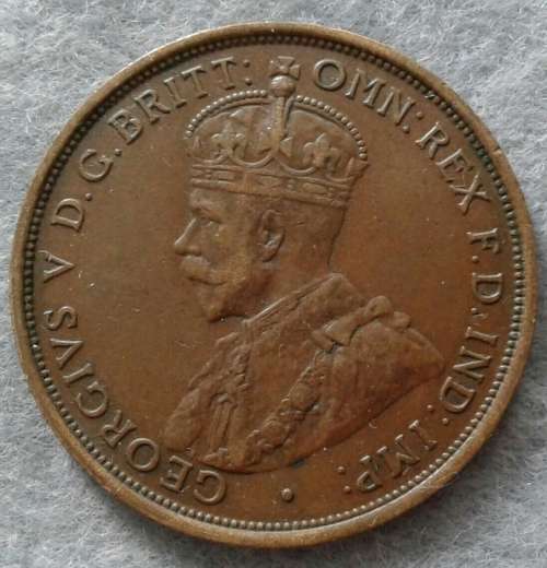 1913 AUSTRALIA ONE PENNY : EF=$205 / R1906