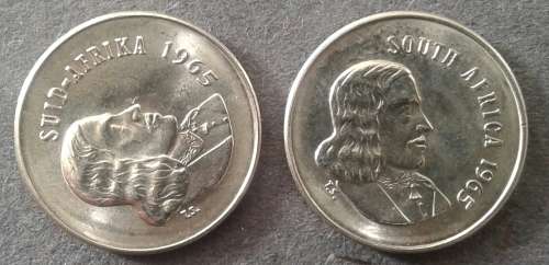 1965 RSA +++ 5 CENT ENGLISH & AFRIKAANS ISSUE