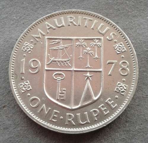 1978 MAURITIUS ONE RUPEE : BEAUTY     !!