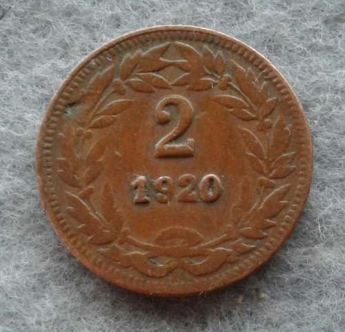 1920 HONDURAS 2 CENTAVOS