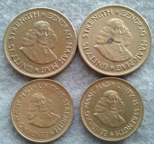 1961 + RSA FIRST DECIMAL & REPUBLIC 1/2 & 1 CENT