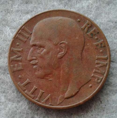 1939 ITALY 10 CENTESIMI WWII