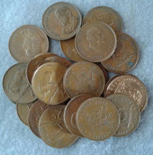 1968 - 1990 + RSA 2 CENT LOT : X 20
