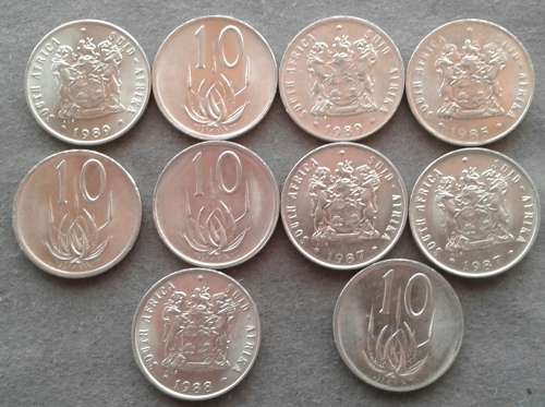 10 X RSA 10 CENT : GREAT CONDITION