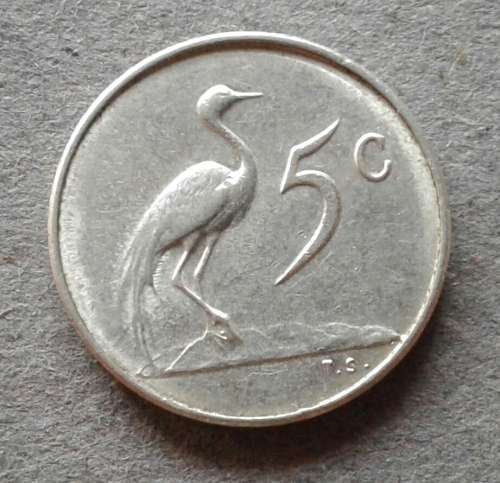 1965 RSA 5 CENT VF