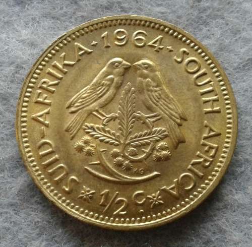 1964 RSA 1/2 CENT : MINT STATE