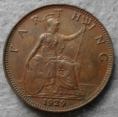 1929 G.BRIT FARTHING