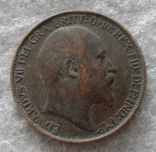 1907 G.BRIT HALF PENNY