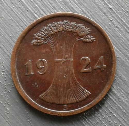 1924 GERMANY 2 RENTEPFENNIG (A)