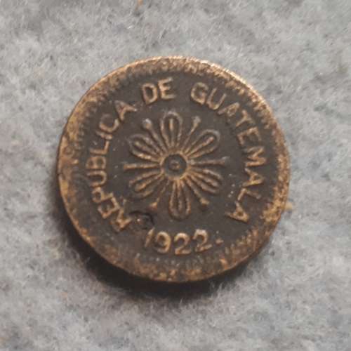 1922 GAUTEMALA 50 CENTAVOS