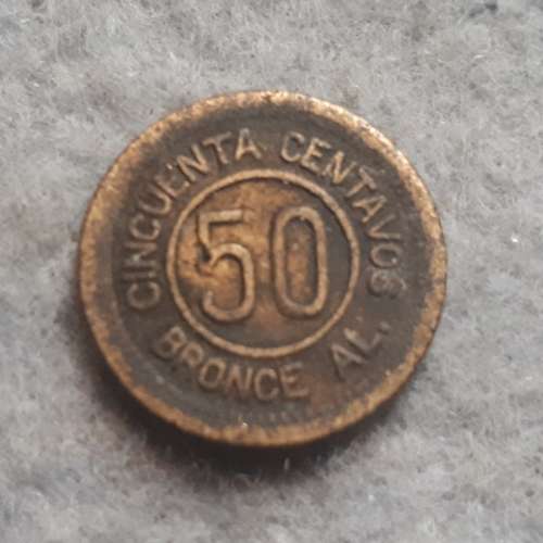 1922 GAUTEMALA 50 CENTAVOS