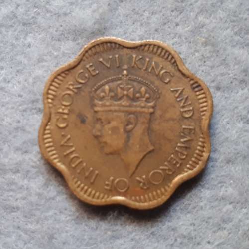 1944 CEYLON 10 CENT