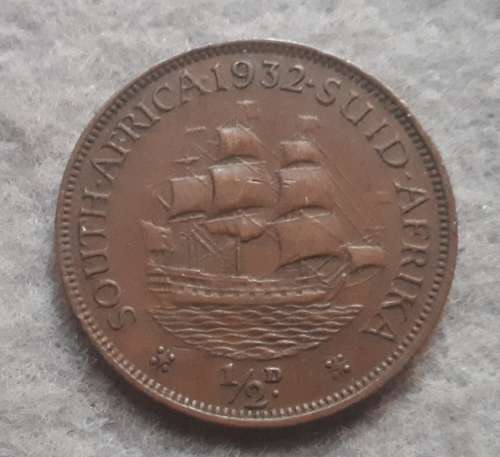 1932 SAU  1/2 PENNY : LOW MINTAGE