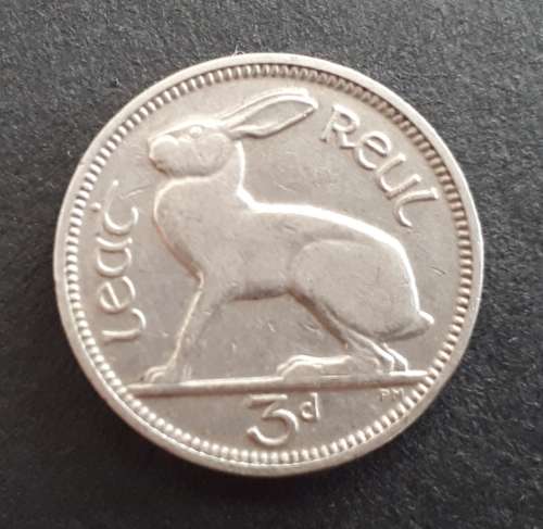 1933 IRELAND THREEPENCE
