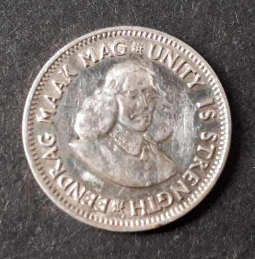 1961 RSA 2 1/2 CENT : SILVER
