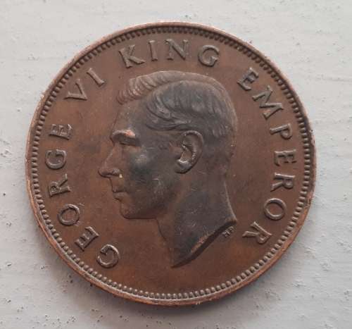 1944 NEW ZEALAND ONE PENNY