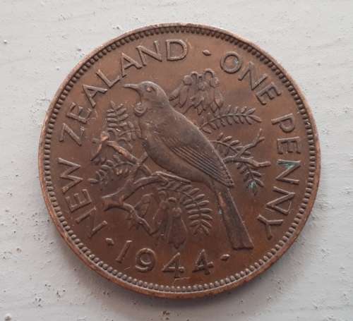 1944 NEW ZEALAND ONE PENNY