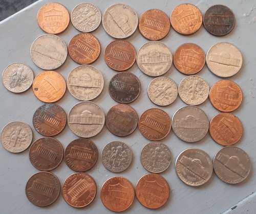 US DIMES AND CENTS : DATE RANGE FROM 1965 TO 2019 : SOME EXCELLENT