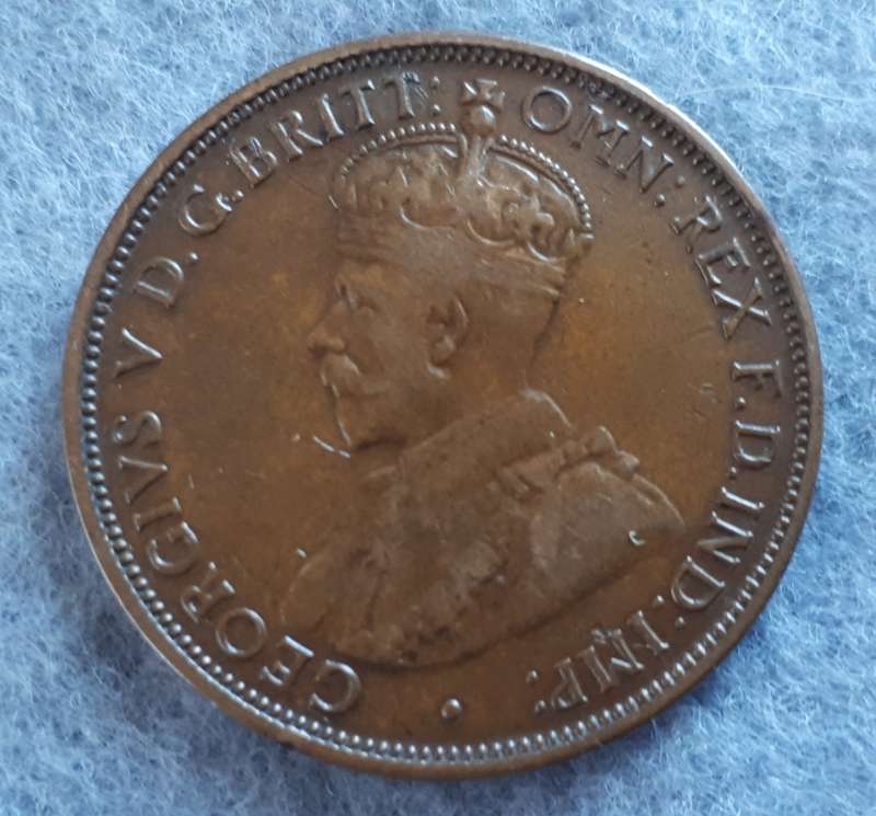 1917 Australia half penny