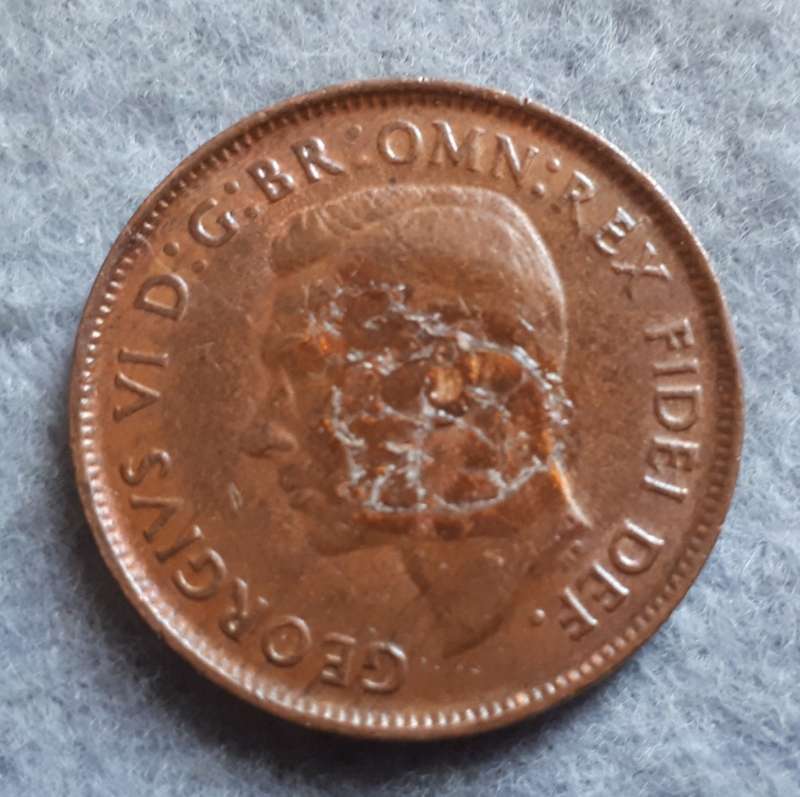 1951 Australia half penny